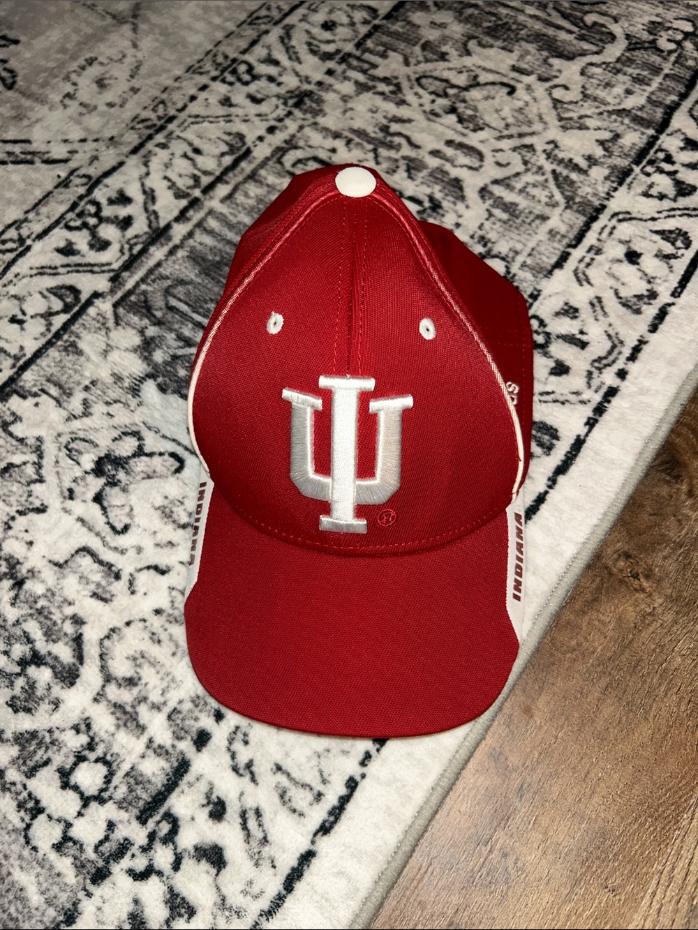 Kids Red Indiana Adidas Baseball Cap